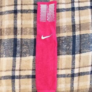 Nike Vivid Pink Player Towel with White Swoosh